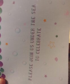 WERNNSAI Mermaid Party Invitations - 20 Set Magical Glitter Fill in Mermaid Invitations with Envelopes for Kids Girls Birthday Baby Shower Wedding Pool Mermaid Themed Party Supplies Mermaid-A 63 613svcvrHL