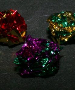 PETFAVORITES Original Mylar Crinkle Balls Cat Toys - 12 Pack 13 613uJUJ5P9L