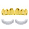 metaltree98 Plain Grillz 14k Gold Plating Upper Top Grillz Teeth 2pc Molding Bar L001G / Made in Korea 30 613xFGzNx0L