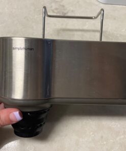 simplehuman Sink Caddy Sponge Holder, Brushed Stainless Steel Full-Size 29 613yG60LiVL