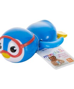 Munchkin® Wind Up Swimming Penguin Baby and Toddler Bath Toy, Blue 20 613yZdDtfGL