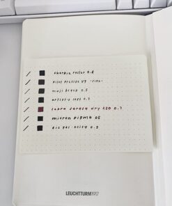 LEUCHTTURM1917 - Notebook Hardcover Medium A5-251 Numbered Pages for Writing and Journaling (Black, Dotted) Black 53 613yiXmyWL