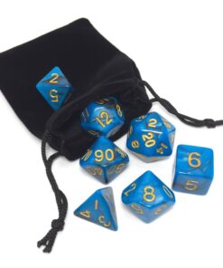 New 5 x 7-Die Series Polyhedral Dice Set - 5 Colors Dungeons and Dragons DND RPG MTG Table Games Dice with 5 Free Pouches by Flyesto 18 613zYLfDBDL