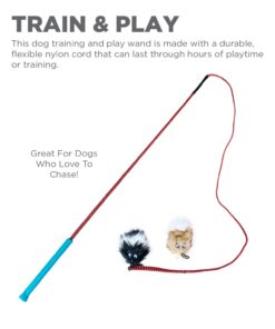 Outward Hound Tail Teaser Durable Dog Wand with Soft Plush Toys 20 614 37UsXL
