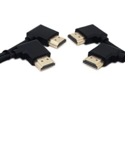 SinLoon Gold Plated High Speed 90 Angle Right HDMI Male to Left HDMI Male Adapter Cable Supports Ethernet, 3D and Audio Return (0.3M RR-LL) 9 614 3M20ZL