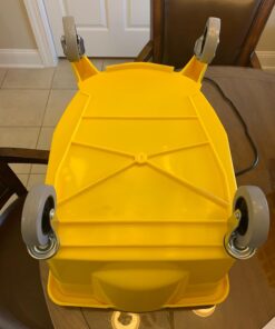 Carlisle FoodService Products Mop Bucket with Side-Press Wringer for Floor Cleaning, Restaurants, Offices, And Janitorial Use, Polyproylene, 26 Quarts, Yellow 36 614 ckMn6DL