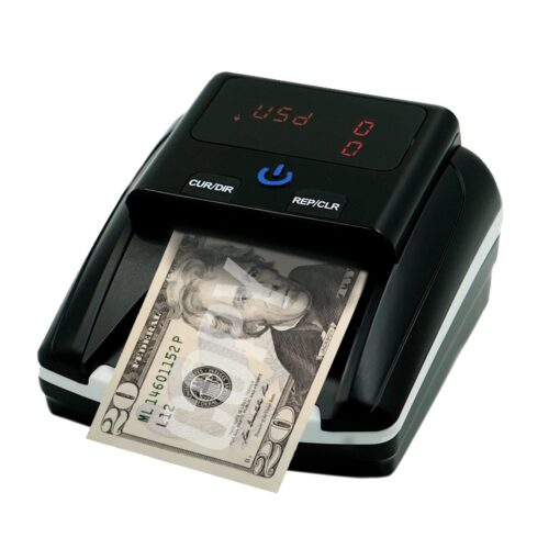 Khippus K605 Counterfeit Bill Money Detector Machine, Automatic 4 Ways Feeding, Confirms Currency Authenticity UV(Ultraviolet), MG(Magnetic), IR(Infrared), MT(Magnetic), Paper Quality and Size K605 USD