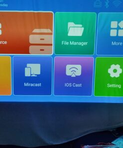 NexiGo PJ40 Projector with WiFi and Bluetooth, Native 1080P, 4K Supported, Projector for Outdoor Movies, 300 Inch, Zoomable, 20W Speakers, Home Theater, Compatible w/TV Stick, iOS, Android (Black) Regular OS 68 6140A3P4PUL 1