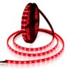 ALITOVE 16.4ft 5050 SMD Red LED Flexible Strip Ribbon Light 5M 300 LEDs Waterproof IP65 DC 12V for Home Garden Commercial Area Lighting, Without Power Supply SMD Style-NO Power 11 6141EXW8CHL