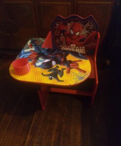 Delta Children Chair Desk With Storage Bin - Greenguard Gold Certified, Spider-Man, Arm Rest, Cushion Availability, Engineered Wood 33 6142lBS497L