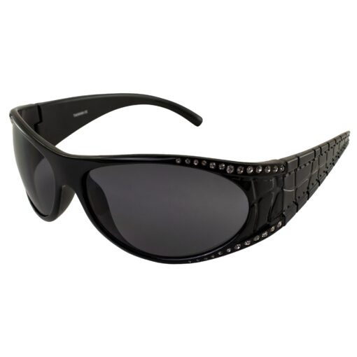 Global Vision Eyewear Marilyn 1.5 Sunglasses, Smoke Tint Lens Bling