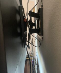 Perlegear UL Listed Full Motion TV Wall Mount for 42-85 inch TVs up to 132 lbs, TV Mount with Dual Articulating Arms, Tool-Free Tilt, Swivel, Extension, Leveling, Max VESA 600x400mm, 16" Studs, PGLF8 32 6143vZnVyeL