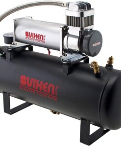 Vixen Horns Train Horn Kit for Trucks/Car/Semi. Complete Onboard System- 200psi Air Compressor, 2.5 Gallon Tank, 3 Trumpets. Super Loud dB. Fits Vehicles like Pickup/Jeep/RV/SUV 12v VXO8580/3418B 15 6144s6rj3kL 2