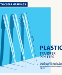 Alternative view of 150PCS 3ML Plastic Transfer Pipettes Eye Dropper, Disposable Essential Oils Pipettes Dropper Makeup Tool Science and Lab 150