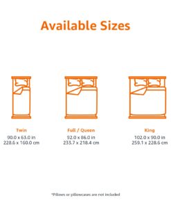 Amazon Basics Reversible Lightweight Microfiber Comforter Blanket, Twin/Twin XL, Navy/Sky Blue Navy / Sky Blue 1-Pack 20 6147mI81vxL