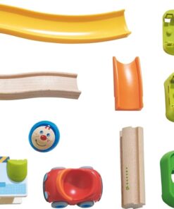 HABA Kullerbu Theme Set - Jump into Car Dominos - 15 Piece Playset can be Enjoyed as a Standalone Set or as an Expansion to Any Kullerbu Layout 7 6148qE97hrL