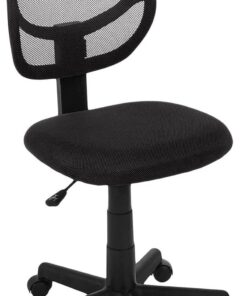 Amazon Basics Low-Back, Upholstered Mesh, Adjustable, Swivel Computer Office Desk Chair, Black, 21.25"D x 22.5"W x 38"H 29 614AFlJpv2L