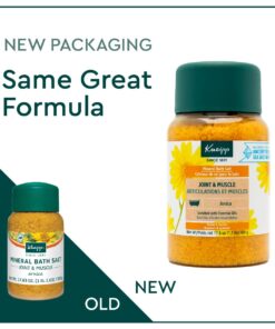 Kneipp Joint & Muscle Mineral Bath Salts With Arnica, Rejuvenate Joints, Muscles, 17.6 Ounces For Up To 10 Baths Joint & Muscle Arnica 12 614AGBcurML