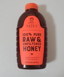 Nate's 100% Pure, Raw & Unfiltered Honey - Award-Winning Taste, 32oz. Squeeze Bottle 32 Ounce (Pack of 1) 39 614AGr5TjcL