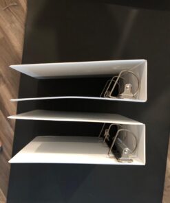 Amazon Basics Economy 3 Ring Binder, Showcase View Binder with 3 Inch, D-Ring, 2-Pack, White 3-inch 23 614AT7jmPL