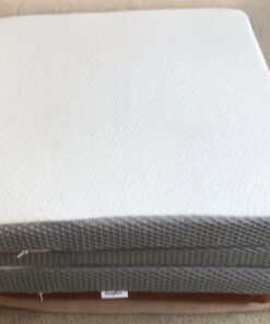 Kingfun Folding Mattress, 3 inch Tri-fold Memory Foam Mattress Topper with Washable Cover,Folding Mattress CertiPUR-US Certified, Play Mat, Foldable Bed, Guest beds, Camp Portable Bed,Single Single 18 614C06gOYqL