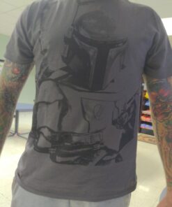 STAR WARS Boba Fett Sarlacc Bait Adult T-Shirt Large Large,charcoal 4 614CIsoe1L
