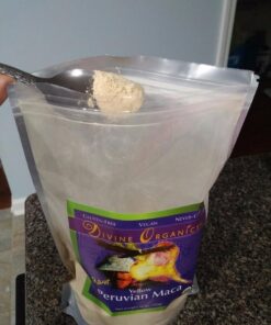 Divine Organics, 16oz Maca Powder - Certified Organic - Raw, Vegan, Anti-Oxidizing, Gluten Free - Yellow Peruvian Maca Root 19 614DI5FblgL