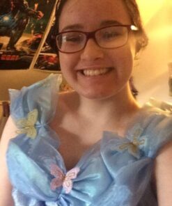 Disney Disguise Women's Cinderella Movie Adult Deluxe Costume Large Blue 17 614DjulvBzL