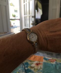 Timex Women's T21854 Pleasant Street Two-Tone Stainless Steel Expansion Band Watch 16 614FgSX0jJL