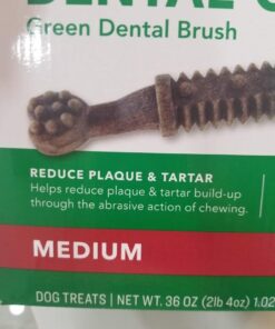 Amazon Brand - Wag Dental Dog Treats to Help Clean Teeth & Freshen Breath - Medium, Unflavored, 36 Count (Pack of 1) 36 Count (Pack of 1) 41 614FpMhHrPL