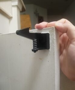 Child Locks for Cabinets and Drawers - 12 Pack - No Drill Baby Proofing Cabinets, Make Baby Safety Easy with Baby Cabinet Locks, These Cabinet Child Locks Secure Drawers, Cupboards, Cabinet in Seconds 12 Count (Pack of 1) 48 614GmbDbiVL