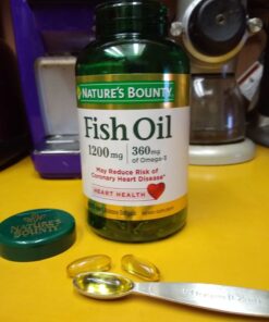 Nature's Bounty Fish Oil, Supports Heart Health, 1200 Mg, Rapid Release Softgels, 200 Ct 25 614Gxn22FiL