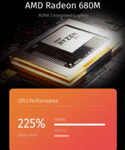 MINISFORUM Venus Series UM773 Lite Mini PC AMD Ryzen 7 7735HS up to 4.75GHz 32GB DDR5 512GB PCIe4.0 SSD AMD Radeon 680M Mini Computer, 2 x HDMI,1x USB4,5X USB Ports,WiFi 6,BT5. 2 UM773 Lite-32GB/512GB 11 614Ib6hCMBL