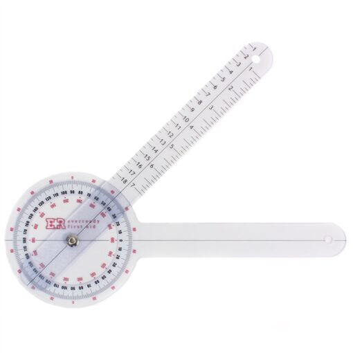 Ever Ready First Aid Plastic 12" Goniometer 360 Degree ISOM 1