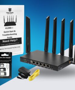 TAKTIKAL 4G LTE CAT6 Dual-Band Openwrt Wi-Fi Sim Router for Home & Business with MIMO, Band Lock, OpenVPN, Zero-Tier, & TTL - Plug and Play Connection on AT&T, T-Mobile, & Verizon… (CAT6) 10 614KOWuQyjL