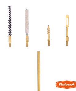 Raiseek .177 Cal & .22 Cal Airgun Cleaning Kit with Cotton Mop Brass Cleaning Rod Nylon Brushes in Zippered Organizer Compact Case 11 614KwrfpIL