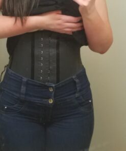 Lady Slim Fajas Colombianas Reductoras Y Moldeadoras para Mujer Underbust Latex Waist Trainer Hourglass Body Shaper for Women Blue Medium 49 614L3AnR60L