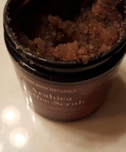 Arabica Coffee Body Scrub Exfoliator - Loaded with Caffeine for Cellulite and Stretch Marks | Exfoliating Skin on Face, Hand, Foot, Butt - Coffee Scrub for Women by Pure Body Naturals, 12 Ounce 50 614LstbDmpL
