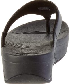 FitFlop Women's Lulu Leather Toe-Post Thong Sandals 6.5 Black 10 614Mj8KeHYL