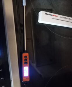 ThermoPro TP01A Digital Meat Thermometer for Cooking Candle Liquid Deep Frying Oil Candy, Kitchen Food Instant Read Thermometer with Super Long Probe, Backlit, Lock Function 1 40 614NO42ahgL