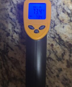 Etekcity Infrared Thermometer Temperature Gun for Cooking, -58°F to 1130°F, Digital Heat Gun for Meat Pizza Oven, Laser Tool for Indoor Outdoor Pool, Cooking, Candy, Griddle Hvac, Yellow 44 614NcEXJEkL