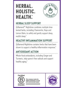New Chapter Sleep Aid – Zyflamend Nighttime for Sleep Support with Turmeric + Valerian Root + Lemon Balm + Holy Basil, Vegetarian Capsules, 60 Count 17 614PNOqog0L