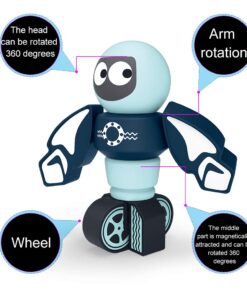 Gifts2U Magnetic Robots, 35PCS Magnetic Blocks Set for Kids with Storage Box, Stacking Robots Toy STEM Educational Playset for Boys and Girls Ages 3-6 Style A 18 614PRy0ocL