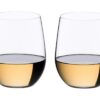 Riedel O Wine Tumbler Chardonnay/Viognier, Set of 2, Clear - 11.29 Fl oz Viognier/Chardonnay 2 Count (Pack of 1) 39 614PqfmNZWL