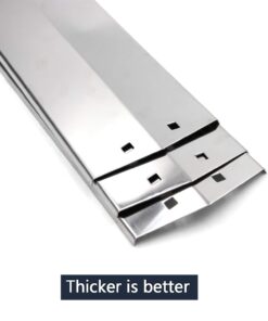 Hongso SPE051 (3-pack) Stainless Steel Heat Plates, Heat Shield, Heat Tent, Burner Cover Replacement for Chargriller 3001, 3008, 3030, 4000, 4208, 5050, 5072, 5252, 5650 Gas Grill (18 15/16" x 3 7/8") 17 614PxH9fHuL