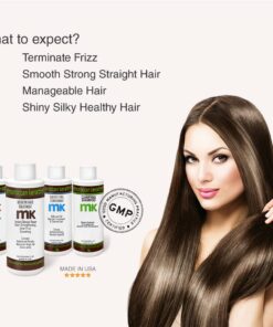 Most Effective Brazilian Complex Hair Straightening Treatment Keratin Blowout Smoothing Straightening System Professional Grade Salon and Home Use , Long Lasting organic results for months 4pc Set 29 614Q9FFRx1L