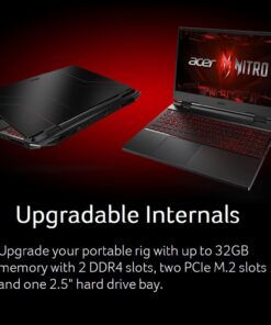 Acer Nitro 5 AN515-58-57Y8 Gaming Laptop | Intel Core i5-12500H | NVIDIA GeForce RTX 3050 Ti Laptop GPU | 15.6" FHD 144Hz IPS Display | 16GB DDR4 | 512GB Gen 4 SSD | Killer Wi-Fi 6 | Backlit Keyboard i5-12500H / RTX3050Ti 50 614R1rJUNOL 1