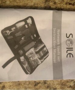 SGILE 9-in-1 Portable Crimping Tool Kit, 8P8C 6P6C 4P4C Connectors, RJ11/RJ12/RJ45 Cat5 Cat5e Network/Phone Cable Tester, Black 28 614RiYKz4aL