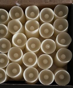 SHYMERY Flameless Votive Candles,50 Pack Flickering Electric Fake Battery Operated LED Candles,200+Hour Long Lasting LED Tea Lights for Wedding,Halloween,Christmas,Party and Holiday Decoration Warm White-50pack 38 614SpYkFt3L