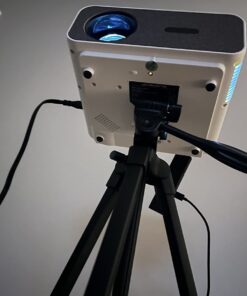 4K Support Projector with Wifi and Bluetooth, HOMPOW Mini Portable Projectors for Outdoor Home Movie, Compatible with Laptop, Smartphone, TV Stick, Xbox, PS5 white 37 614Tpk0IA7L